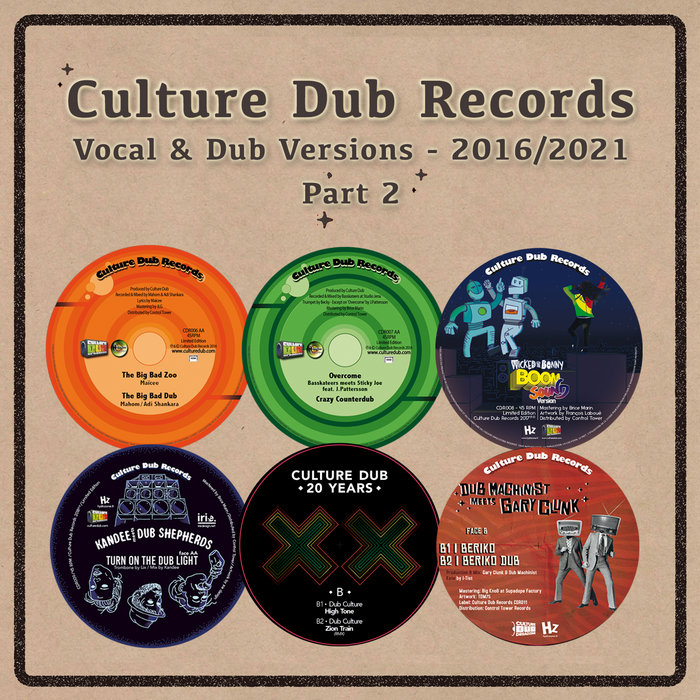 Mahom, Basskateers, Wicked & Bonny, Dub Shepherds, Kandee, High Tone, Dub Machinist, Gary Clunk – Culture Dub Records – Vocal and Dub Versions – 2016/​​​2021 – Part 2