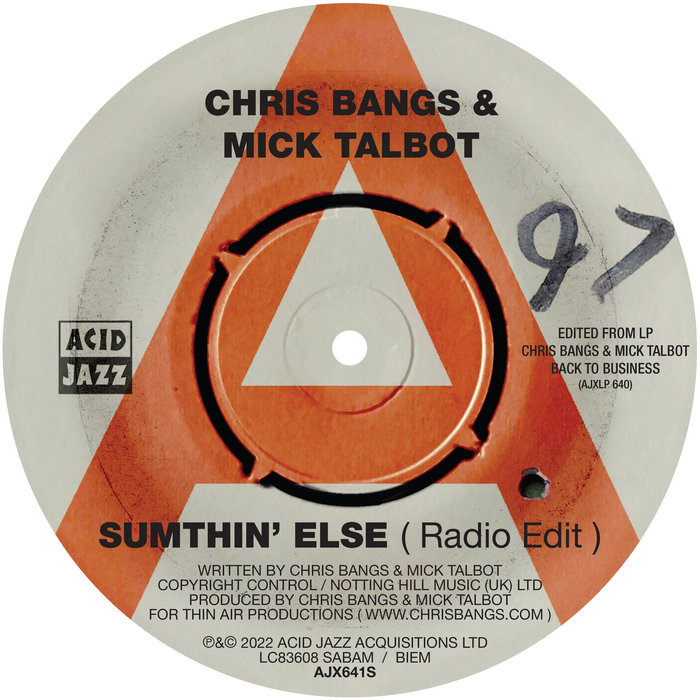 Bangs & Talbot – Sumthin' Else (Radio Edit) / Wiggle Wiggle