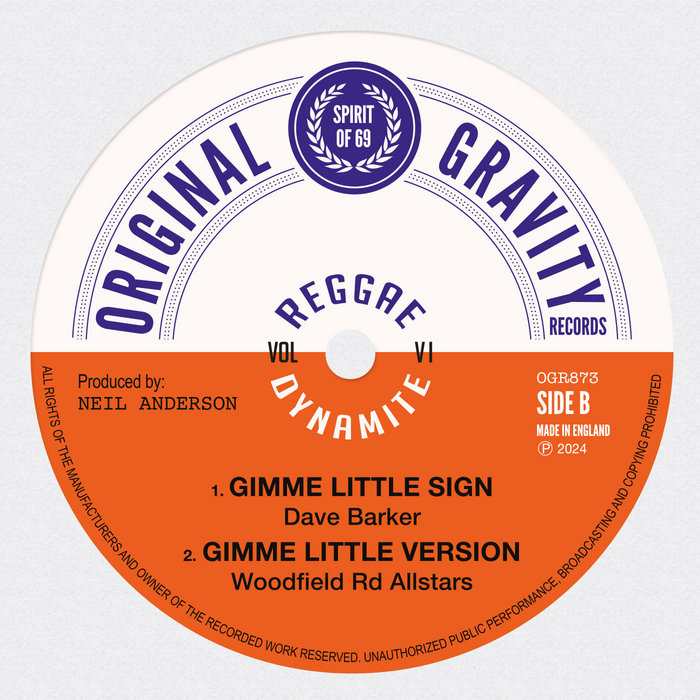Dave Barker – Gimme Little Sign